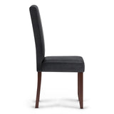 Acadian - Parson Dining Chair (Set of 2) - Distressed Black - Furniture Home Direct