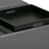 Avalon - Square Coffee Table, Storage Ottoman - Furniture Home Direct