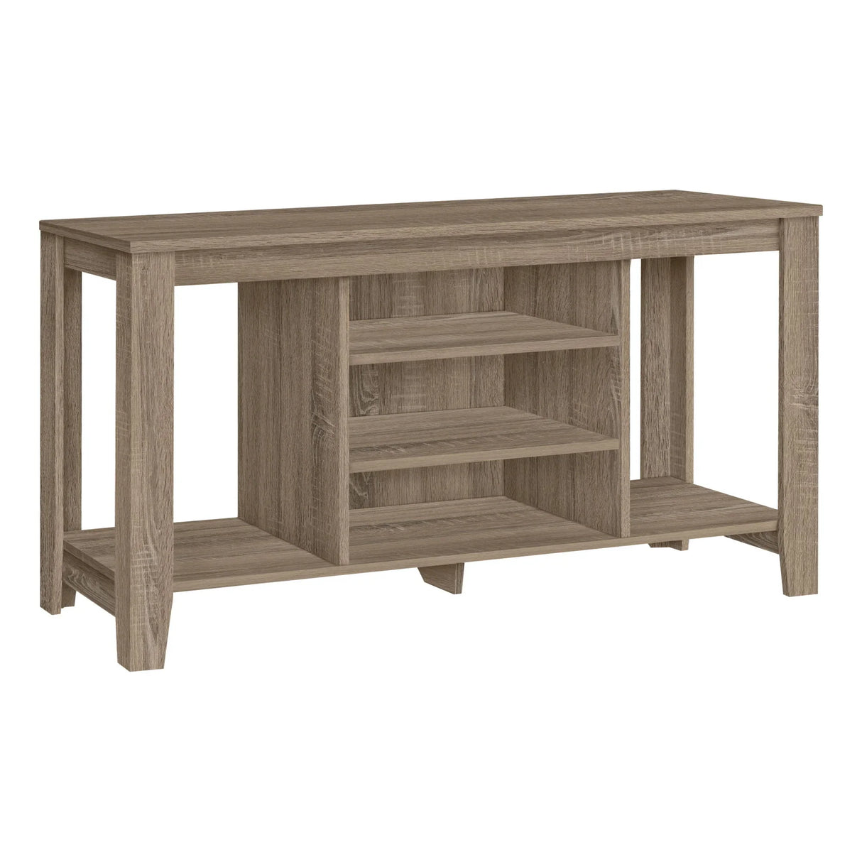 TV Stand, Console, Media Entertainment Center, Versatile Storage Shelves - Furniture Home Direct