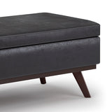 Owen - Lift Top Large Coffee Table Storage Ottoman, Mid Century Style - Furniture Home Direct