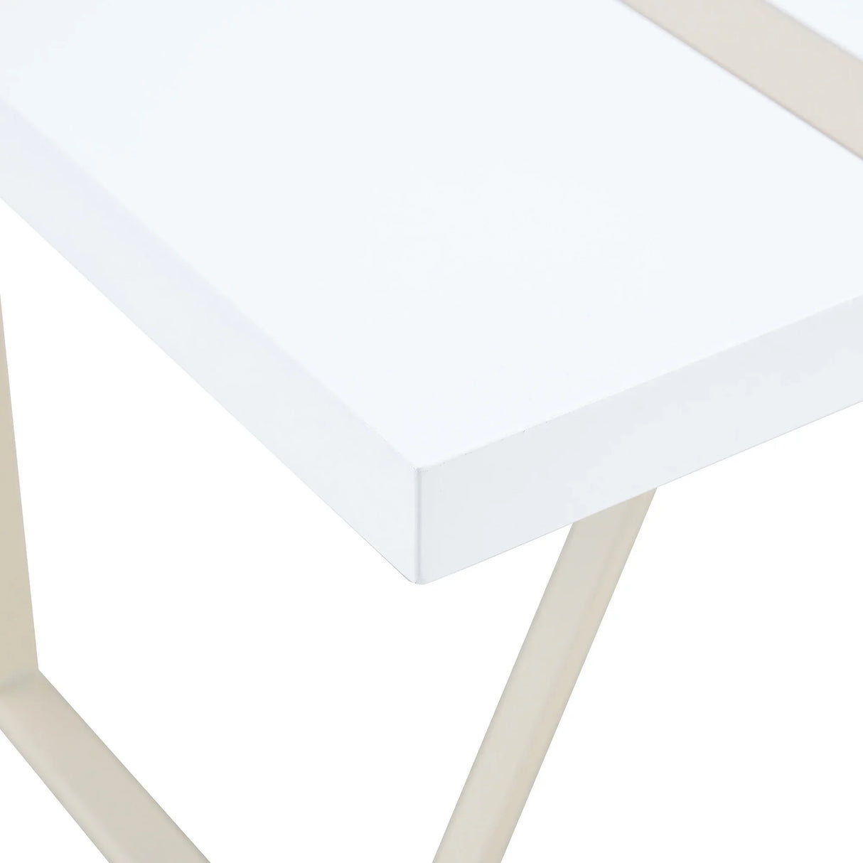 Dining Set with 7 Piece Table and Chairs Modern White - Furniture Home Direct