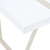 Dining Set with 7 Piece Table and Chairs Modern White - Furniture Home Direct