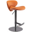 Titanium Stainless Steel Bar Stool, Swivel Adjustable Height For Kitchen Counter And Dining Room - Furniture Home Direct