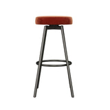 Modern Glam Upholstered Faux Velvet Bar Stool - Furniture Home Direct