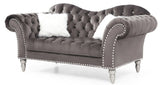 Elegant Round Arm Loveseat - Furniture Home Direct