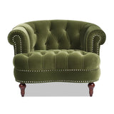 La Rosa - Victorian Tufted Upholstered Accent Chair - Furniture Home Direct