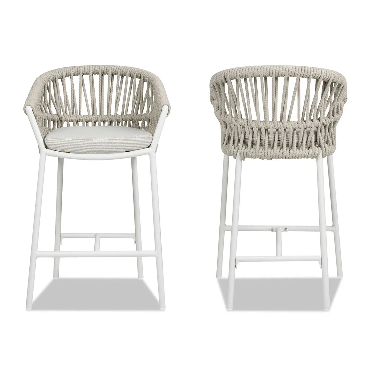 Maiden - Patio Counter Stool Sunproof Olefin (Set of 2) - Furniture Home Direct
