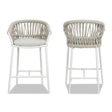 Maiden - Patio Counter Stool Sunproof Olefin (Set of 2) - Furniture Home Direct