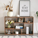 Minimalist Cube TV Stand With Adjustable Open Storage Shelves - Furniture Home Direct