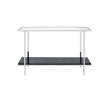Angwin - Mirrored Faux Marble Console Table - Multi - Furniture Home Direct