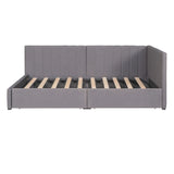 Upholstered Daybed, Sofa Bed Frame, No Box Spring Needed - Furniture Home Direct