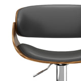 Amery - Mid Century Modern Adjustable Swivel Bar Stool - Furniture Home Direct