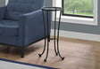 Accent Side Table, Plant Stand, Round, Contemporary & Modern - Black - Furniture Home Direct