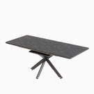Modern Mid-Century Gray Dining Table Set With Extendable Design