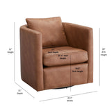 Sutton - Swivel Barrel Chair - Furniture Home Direct
