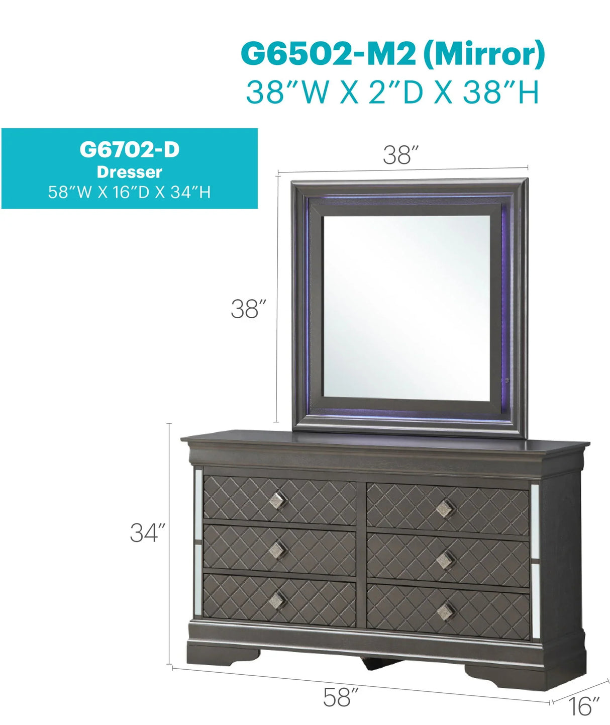 Verona - Dresser - Furniture Home Direct