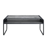 Raziela - Concrete Coffee Table - Black / Gray - Furniture Home Direct