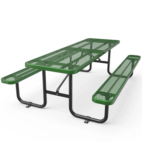 Expanded Metal Rectangular Picnic Table - Furniture Home Direct