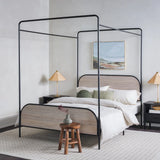 Modern Canopy Bed Frame - Furniture Home Direct