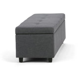 Castleford - Contemporary Storage Ottoman - Furniture Home Direct
