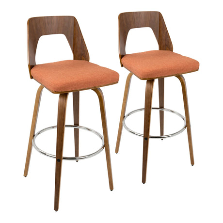 Trilogy - Mid Century Modern Barstool (Set of 2) - Furniture Home Direct