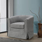 Tucker - Woven Fabric Swivel Barrel Chair - Furniture Home Direct