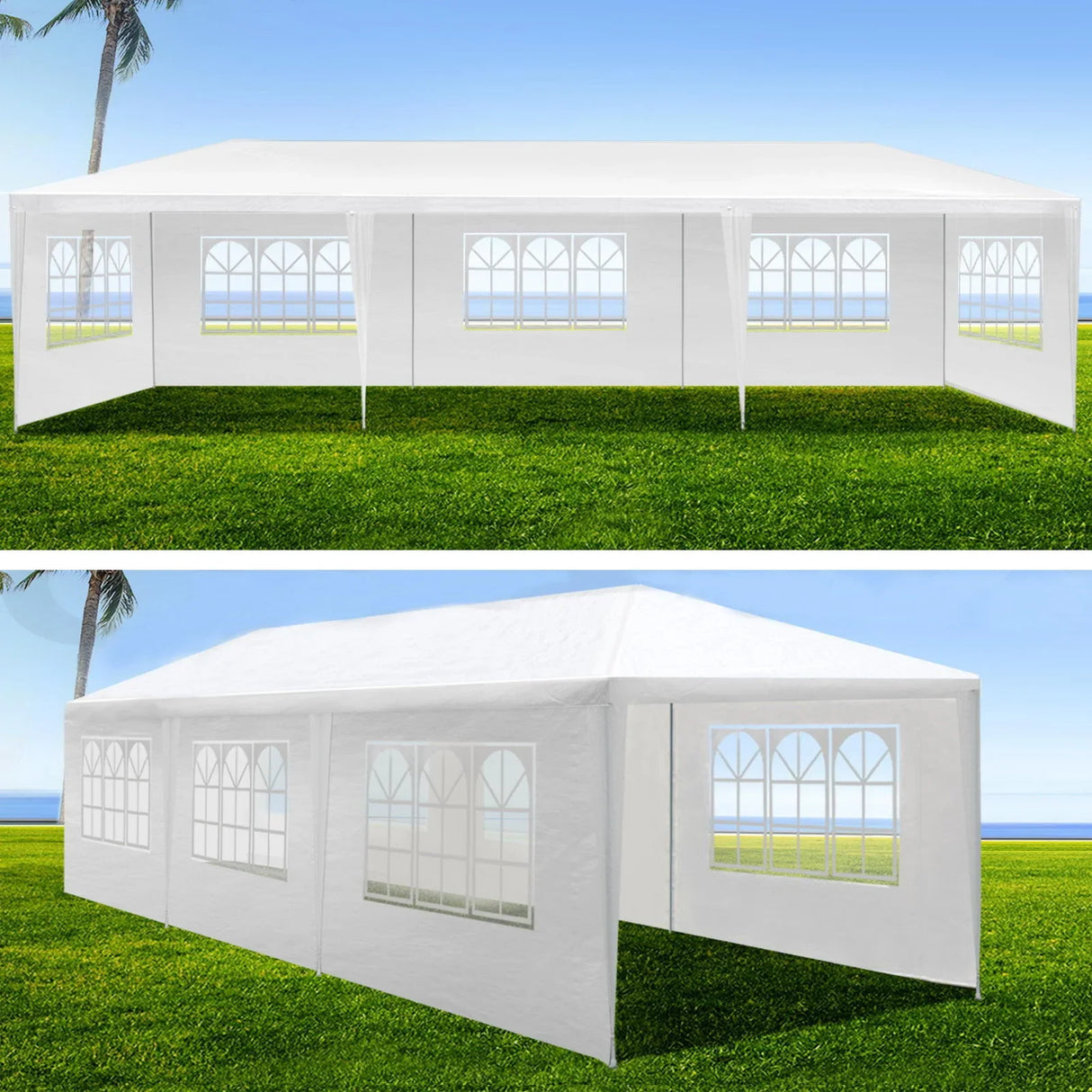 10X20' Outdoor Garden Gazebo Wedding Party Tent Canopy Marquee With Removable Sidewalls - Furniture Home Direct