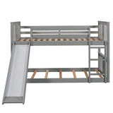 Bunk Bed With Convertible Ladder And Slide - Furniture Home Direct