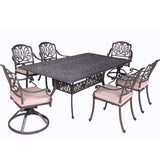 Rectangular Long Dining Set With Sunbrella Cushions - Furniture Home Direct