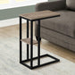 Accent Table, C - Shaped, Marble Look Contemporary & Modern Convenient Design - Furniture Home Direct