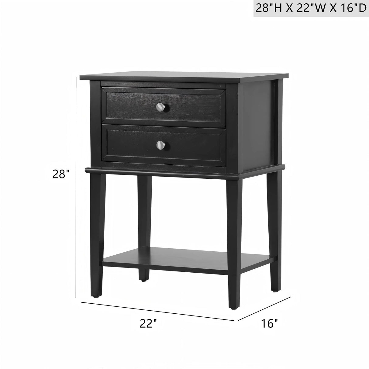 Vibrant Contemporary Nightstand - Furniture Home Direct
