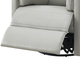 Sagen - Chenille Glider Recliner With Swivel - Furniture Home Direct