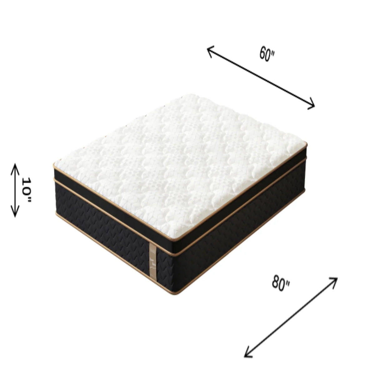 Plush Hybrid Mattresses With Gel Memory Foam, Individual Pocket Spring Motion Isolation Edge Support - Furniture Home Direct
