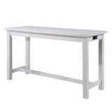 Counter Height Dining Set With USB Ports And Drawer White - Furniture Home Direct