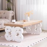 Ornate Scroll Base Coffee Table - Furniture Home Direct