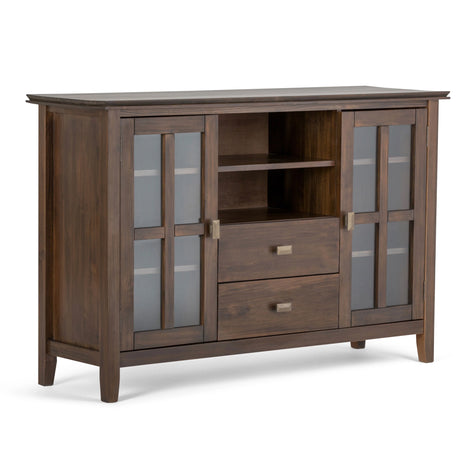 Artisan - Tall TV Media Stand - Natural Aged Brown - Furniture Home Direct