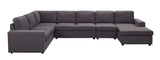 Tifton - Linen 7 Seat Reversible Modular Sectional Sofa Chaise - Furniture Home Direct