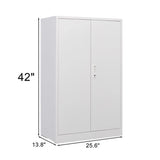 Metal Storage Cabinet With Locking Doors And Adjustable Shelf, Folding Filing Storage Cabinet, Folding Storage Locker Cabinet For Home Office, School, Garage - Furniture Home Direct