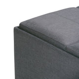 Avalon - Square Coffee Table, Storage Ottoman - Furniture Home Direct