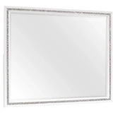 Almera - Glitter Mirror - White - Furniture Home Direct