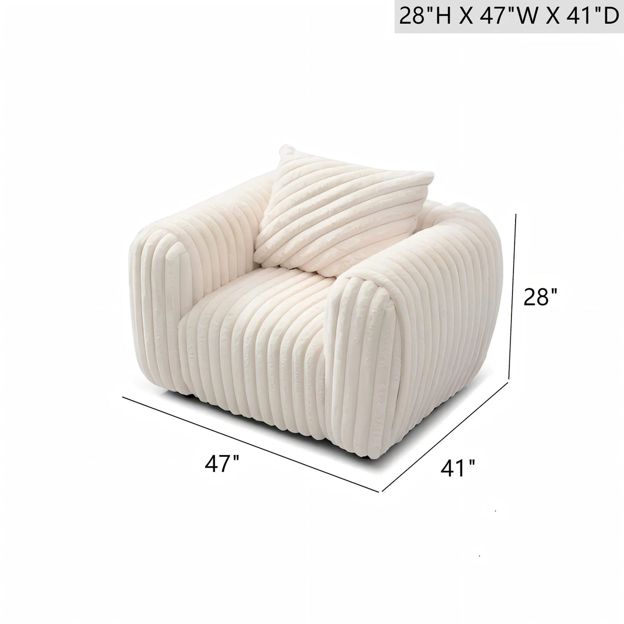 Cancun - Chair - White - Furniture Home Direct
