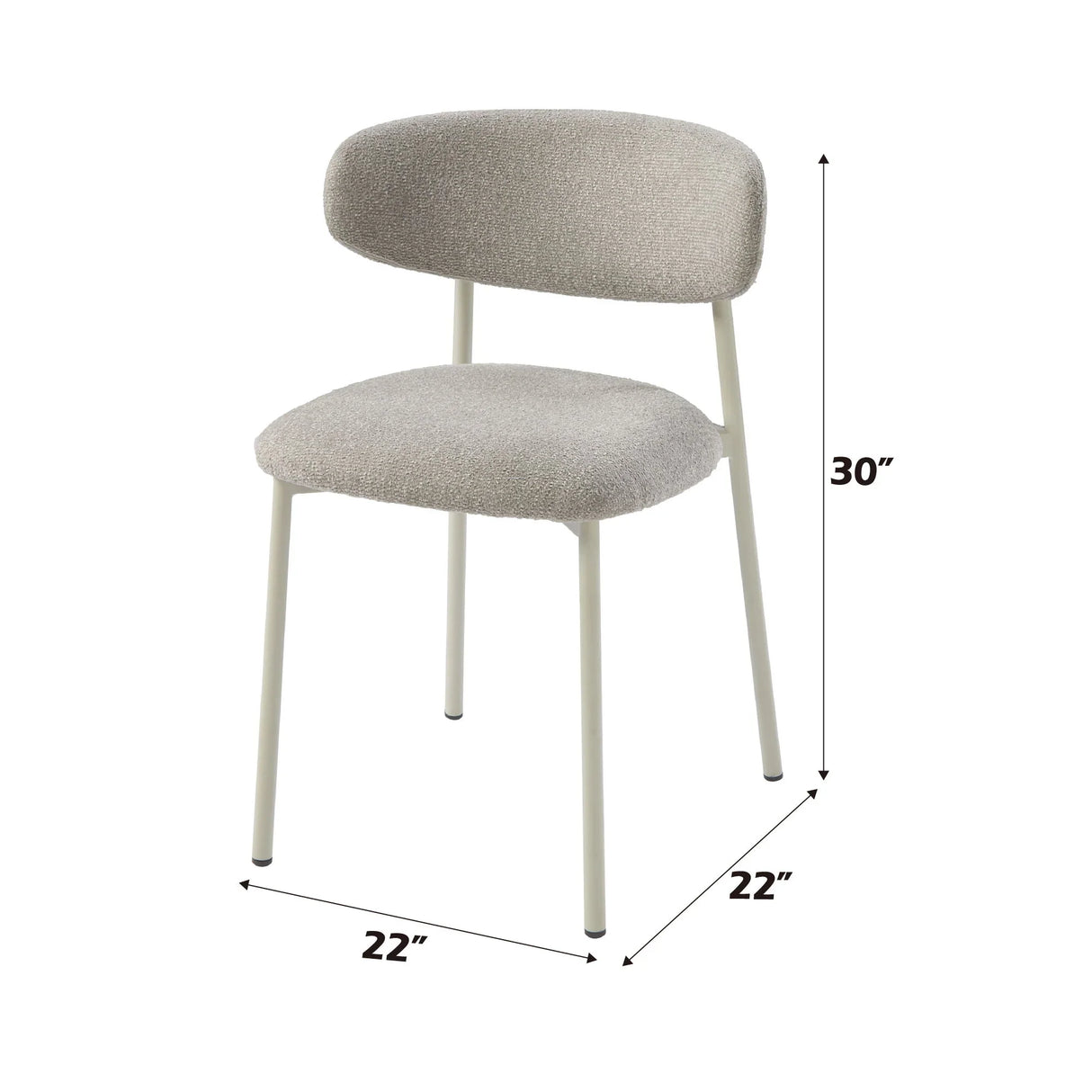 Ingram - Side Chair (Set of 2) - Light Gray - Furniture Home Direct