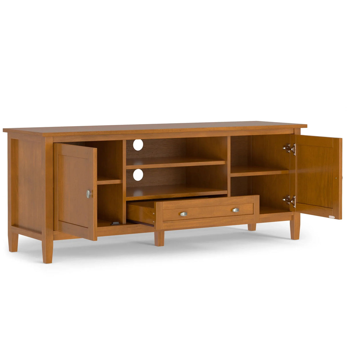 Warm Shaker - TV Media Stand - Brown - Furniture Home Direct
