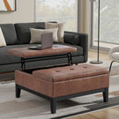 Dover - Multifunctional Lift Top Coffee Table Storage Ottoman - Furniture Home Direct