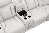 Fortuner Modern Power Reclining Sectional with Bluetooth and LED - Beige - Furniture Home Direct