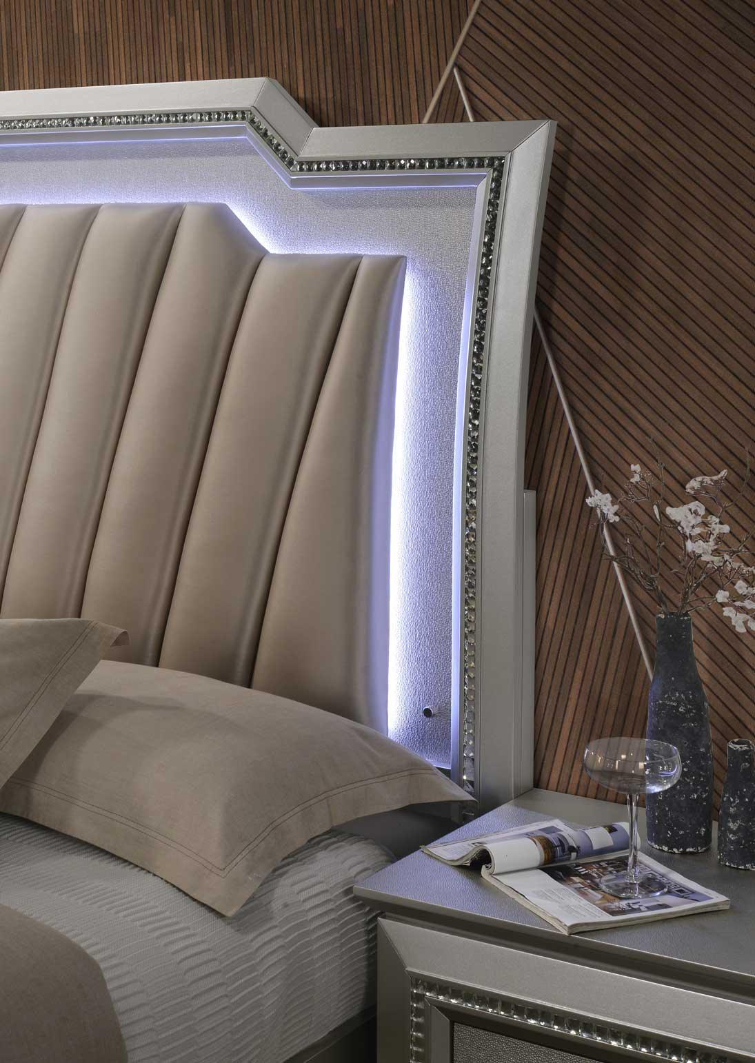 Kaitlyn - Bed With LED & Storage - Furniture Home Direct