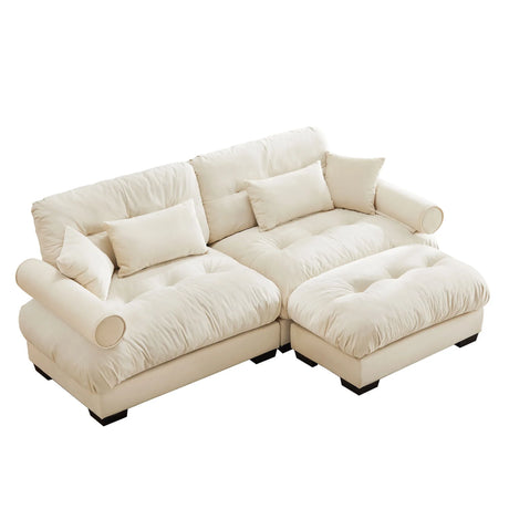 Super Comfort Oversized Modular Sectional Sofa With Movable Ottoman - Furniture Home Direct