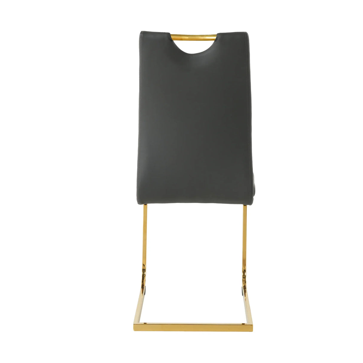 Dining Set Glass Table With Gold Frame Chairs Charcoal - Furniture Home Direct