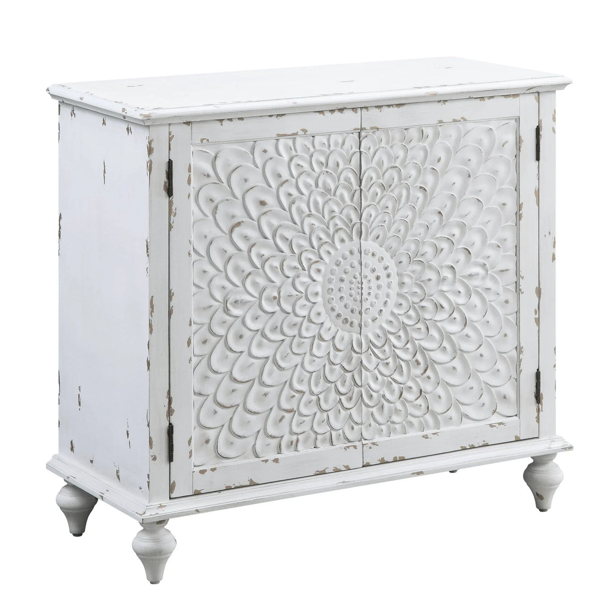 Daray - Antique Console Cabinet - White - Furniture Home Direct