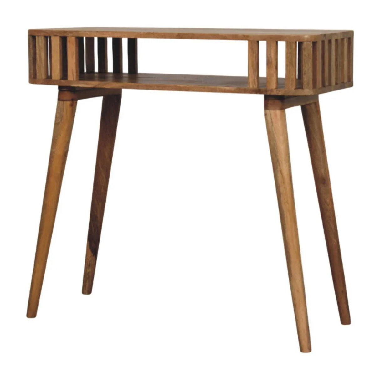 Slatted Console - Light Brown - Furniture Home Direct